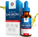 Medi Grade olio d'oliva gocce di orecchio per la rimozione della cera e le orecchie bloccate, 10ml - 100% naturale della cera gocce di rimozione della cera con Pipette Dropper ammorbidisce e rimuove l'indurito Earwax Buildup - Advanced Ear Wax Drops