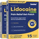 Sumifun 4% lidocaina patch Plus 1% mentolo - 30 conteggi massima resistenza OTC dolore sollievo patch per schiena Ache Stiff collo Joint Pain Soreness Topical Analgesic