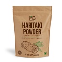 MB Herbals Haritaki Polvere 8 oz / 227 Gram / 0.5 lb | Polvere di inchiostro | Terminalia chebula Harde Chebulic Myrobalan | Gluten Free | No Preservstives