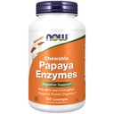 NOW Integratori alimentari, Enzima di Papaya con menta e clorofilla, supporto digestivo*, 360 Destinazioni masticabili