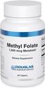 Douglas Laboratories Methyl Folate L-5-MTHF - 1.000 mcg Metafolin - Vitamina B Folate - Supporta Metabolismo Homocysteine & Fetal Development* - Non-GMO - 60 compresse