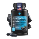 Dr. Robaina capsule di carbone attivate 1200 mg – Carbone di cocco-Shell per il sollievo dal gas &amp; dalla sabbia, il comfort digestivo e il supporto Next-Morning – Vegan • Non-GMO – 100 Count, USA Made
