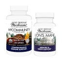 Capsule My Community, 120 Count & Lion's Mane Capsules, 30 Count - Support Immune Health with 17 Species Mushroom Blend - Support Brain Health, Memory & Focus*