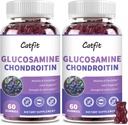 Gatti Glucosamina Condroitin Gummies,Extra Strength Joint Health Support Supplement con MSM & Elderberry, Antiossidante Integratore di Supporto Immune per Adulti Uomini & Donne (2 Confezione)