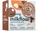 UpSpring Milkflow Energy Breastfeeding Supplement Drink Mix with Fenugreek, Chocolate Flavor, Lattazione Supplemento per sostenere la fornitura di latte materno e vitamine B, 16 miscele di bevande