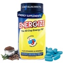 iSatori Energize Caffeine Pills - Veloce Agire Integratore Energetico Tutto Giorni con Time Release Caffeine & Natural Nootropic Support - No Jitters o Crash - Vitamine Energetiche per Uomini e Donne - (84 Tablets)