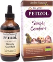 AMBER NATURALZ Petizol Semplicemente Comfort Herbal Supplement per Cani, Uccello, Rabbit | Supporto per Discomfort Occasionali e Temperatura Corpo Normale | 4 Flacone di Vetro Ounce Fluid | Prodotto negli Stati Uniti