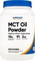 Nutricost Premium MCT Oil Powder - Migliore per Keto, Ketosis e Diets Ketogenic - Non OGM e Gluten Free... (2 LB (Unflavored))