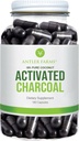 Antler Farms - 100% Pure Coconut Activated Charcoal, 180 Capsule 260mg - Wild Harvested, Virgin Coconut Shell, USP Food Grade, Steam Activated, Ultra Fine