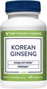 Ginseng coreano intero radice - Supporta energia e vitalità - 648 MG (60 capsule)