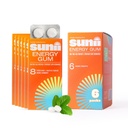 Sunii - Energy Gum - NEW Quick Boost Energy & Focus - 50mg Caffeine Gum -Vitamins B6 & B12, Taurine, Vegan, No Sugar, Zero Calorie, Fresh Mint Taste - Più veloce di Chews, Bevande, Gels & Pills (48pcs)
