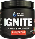 Hydro Power Ignite Energy & Focus Mix | Limeade Ciliegia - 25 Serve Polvere