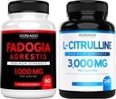 Estratto di Fadogia Agrestis (60 conte) Massima resistenza - Atletica Prestazioni &amp; Massa Muscolare Supporto e L Citrullina (240 conte) L Arginina & Nitric Ossido per prestazioni per allenamenti - Vegan & USA Made