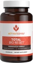 ACTIVATEDYOU Total Bio Reset- Detox Formula per il sistema detergente e fluido digestivo per la pelle radiante & Sustain Energy w/Chlorella, Kiwi Fruit e Dandelion Root (60 capsule)