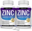 Integratore di zinco 50mg per il supporto immunitario – puro ossido naturale di zinco per aumentare il sistema immunitario, la pelle e il supporto antiossidante, Booster di immunità di alta potenza, per le donne degli uomini, 100 compresse
