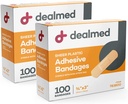 Rasoio in plastica flessibile adesivo Bandages – 100 Conte (2 Pack) Bandages con pad non-Stick, Latex Free, Wound Care for First Aid Kit, 3" x 3/4"