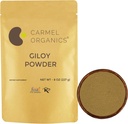 CARMEL ORGANICS Giloy Stem Powder (8 Ounce o 0.5 LBS (Pack of 1)) | Natural | No Aggiunto Preservativi | Non OGM | Tinospora Cordifolia | Fornitura di erbe per la vostra immunità