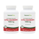 NaturesPlus Ultra Cranberry 1000-180 Compresse di rilascio prolungate, Confezione da 2 - Supporta un tratto urinario sano - Non OGM, Vegetariano, Gluten Free - 180 Total Servings