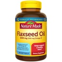 Natura fatta olio di lino 1000 mg, Fish Free Omega 3 supplemento, supplemento dietetico per il supporto di salute del cuore, 100 Softgels, alimentazione di 100 giorni
