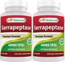 I migliori naturali Serrapeptase 40000 SPUs 90 Vcaps (90 conteggio (pacchetto di 2))