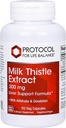 Estratto di cardo del latte del protocollo 300 mg - per il supporto del fegato sano* - con la radice di foglie di carciofo & della leone - Vegan & Kosher - 90 capsule di veg