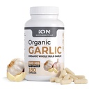Integratori di ioni | Capsule aglio integrali organici di erbe | 500 mg per cap, 180 Caps | Nessun filler o agenti di flusso | 100% radici naturali