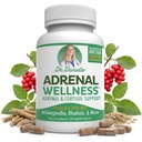 Benessere surrenale Ashwagandha & More - Mente organica, Supporto per il corpo da Dr. Danielle, 120 capsule