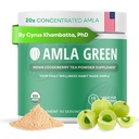 Amla Powder & Green Tea Superfood Supplemento, 20x Ultra Concentrated Amla, Antiossidante Supporto, Realizzato con Oolong Tea e Ovoci indiani, Organic, Vegan, Classic Flavor, 90 Serve