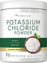 Carlyle Potassium Chloride Powder Supplement 16 oz | Food Grade | Salt Substitute | Vegan, Vegetariano, Non OGM, Gluten Free