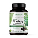 EMERALD LABS Elderberry Plus - Supporto Digestivo e Immune con Estratto di Mirtillo Europeo, Vitamina C come PureWay-C & Albion Chelated Zinc - Vegan & Gluten-Free - 60 Capsule Vegetali (30-Day Supply)