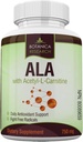 Acido alfa lipoico con Acetil L Carnitina - ALA ALC Anti Aging Health & Wellness Formula per supportare Nerve Health, Tingling Feet, Hands, Limbs 60 Vitamin Complex Capsule