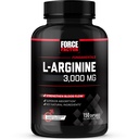 Fattore di Forza L-Arginina Nitric Oxide Supplemento con BioPerine per aiutare a costruire il muscolo e sostenere il flusso sanguigno più forte, Circolazione, Consegna Nutriente e Pompe, L-Arginina 3000mg, 3g, 150 capsule