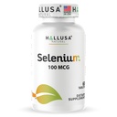 Hallusa Natural – Selenium 60 compresse, supporto antiossidante e immunitario, salute del cuore – alimentazione di 60 giorni