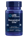 Estensione della vita Resveratrolo Elite, Trans-resveratrolo, Invecchiamento sano, Salute cardiovascolare, Salute cerebrale, Stress ossidativo, Senza glutine, Non OGM, Vegetariano, 30 capsule