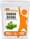 BulkSupplements.com Ginkgo Biloba Estratto di polvere - da Ginkgo Biloba Foglia, Sorgente antiossidante, Integratore di erbe - Gluten Free, 200mg per Serving, 1kg (2.2 lbs) (Pack of 1)
