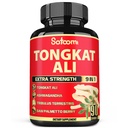 Satoomi 9in1 Estratto di radice di Tongkat Ali - Ashwagandha, Tribulus Terrestris - 90 capsule per 3 mesi - Forza di supporto, Energia e Immune sano