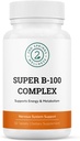 Complesso Super B-100 - High Potency B Vitamin Complex con B-6, B-12, Folate, Niacin, Biotina, Choline, Inositol e PABA per l'energia, il metabolismo, il cervello e il supporto Nerve