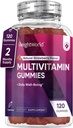 Pesante Mondo Adulti Multivitaminici - 120 Men's Gummy Multivitamins con Nutrienti per il Benessere Quotidiano - Vegetariano Donna Gummy Vitamin (2-Month Alimentazione) - Non-GMO, Lactose-Free & Gluten-Free