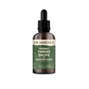 Dr. Mercola Herbal Throat Gocce con Slippery Elm integratore alimentare, aromi naturali, 30 porzioni, 2 fl oz (60 mL), OGM Free, Gluten Free, Soy Free