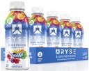 RYSE Clear Protein Drink - Kool-Aid Tropical Punch - 100 Calorie, 22g Whey Isolate Protein Shake, Sugar-Free, 0g Fat & Lactose-Free - Refreshing Ready-to-Drink Beverage - 16.9 fl oz Bottiglie (12-Pack)