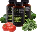 Vita Supreme Organic Super Greens Superfood Capsule, Integratore Nutritivo per Gut Health, Supporto Immune, Digestione, Energia e Altro (Non-GMO, Keto, Vegan) 180 Capsule, 3 Pack
