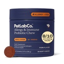 PetLab Co. Allergy & Immune Daily Probiotics for Dogs. Supporta la produzione di lievito, Allergie stagionali, Itchiness intermittente, Gut & Digestive Health - 30 Cuciture per cani piccoli - Packaging May Vary