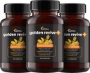 UpWellness Golden Revive + Joint Support Supplement Con Turmeric con Pepe Nero, Quercetina e Magnesium- Turmeric Boswellia Supplement - 6 Ingredienti attivi - 60 Capsule, 3 Pack