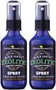 Zeolite di terra nera con acidi Fulvic Humic, minerali di trace, per adulti e bambini Supporta la salute del fegato, il supporto immunitario, la digestione e l'eliminazione e più 1oz liquido pompa spray supplemento (2 pacchetto)