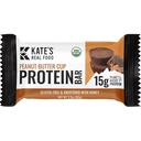 Kate's Real Food Organic Protein Bars – (Peanut Butter Cup, 2.2 oz, Pack of 12) – Barre proteiche a base vegetale - Gluten Free, Soy Free, Non OGM, Gragni integrali e tutti naturali