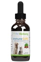 Pet Wellbeing Immune Sure for Dogs - Supporta difese immunitarie normali, Gut Flora Balance, Andrographis, Echinacea, Vitamina C, Zinco - Veterinaria-Formulato Supplemento di erbe 2 oz (59 ml)