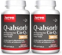 Jarrow Formulas Q-Absorb Co-Q10 100 mg - 60 Softgels, Confezione da 2 - High Absorption Co-Q10 - Supporto antiossidante per la produzione di energia mitocondriale e la salute cardiovascolare - Fino a 120 Serve totali
