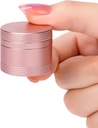 Casella Pill Case Daily Pill Box - Contenitore Portatile Pillola in Metallo per Pocket Purse, Portacandele Singola Impermeabile per Vitamine, Cod Liver Oil, Medicina, Organizzatore Pillole Rosa