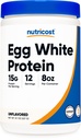 Nutricost Egg White Protein Powder 8oz (Unflavored) - Non OGM, Gluten Free