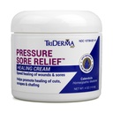 TriDerma MD Press Sore Rilievo Crema Guarigione per Trattamento Sores Letto, Ulcers, Pressa Sores, Guarigione Guaina, Chafed Skin e Sores della pelle Hard-to-Heal con Calendula e AP4 Aloe, 4 oz Jar